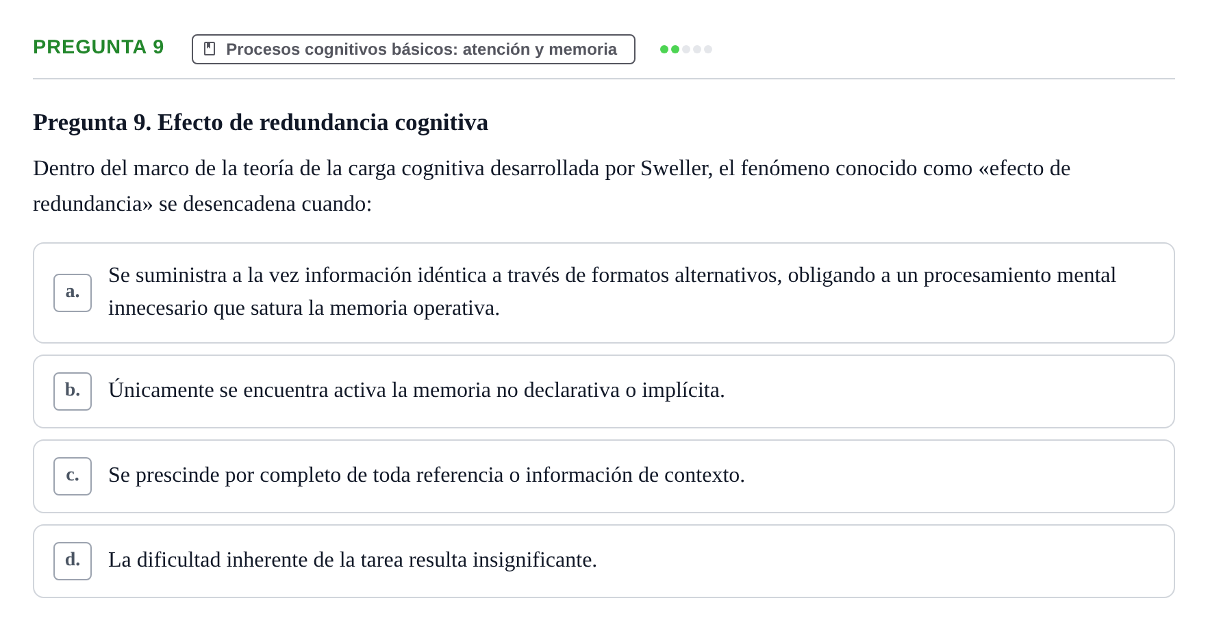 Enunciado: Pregunta 9