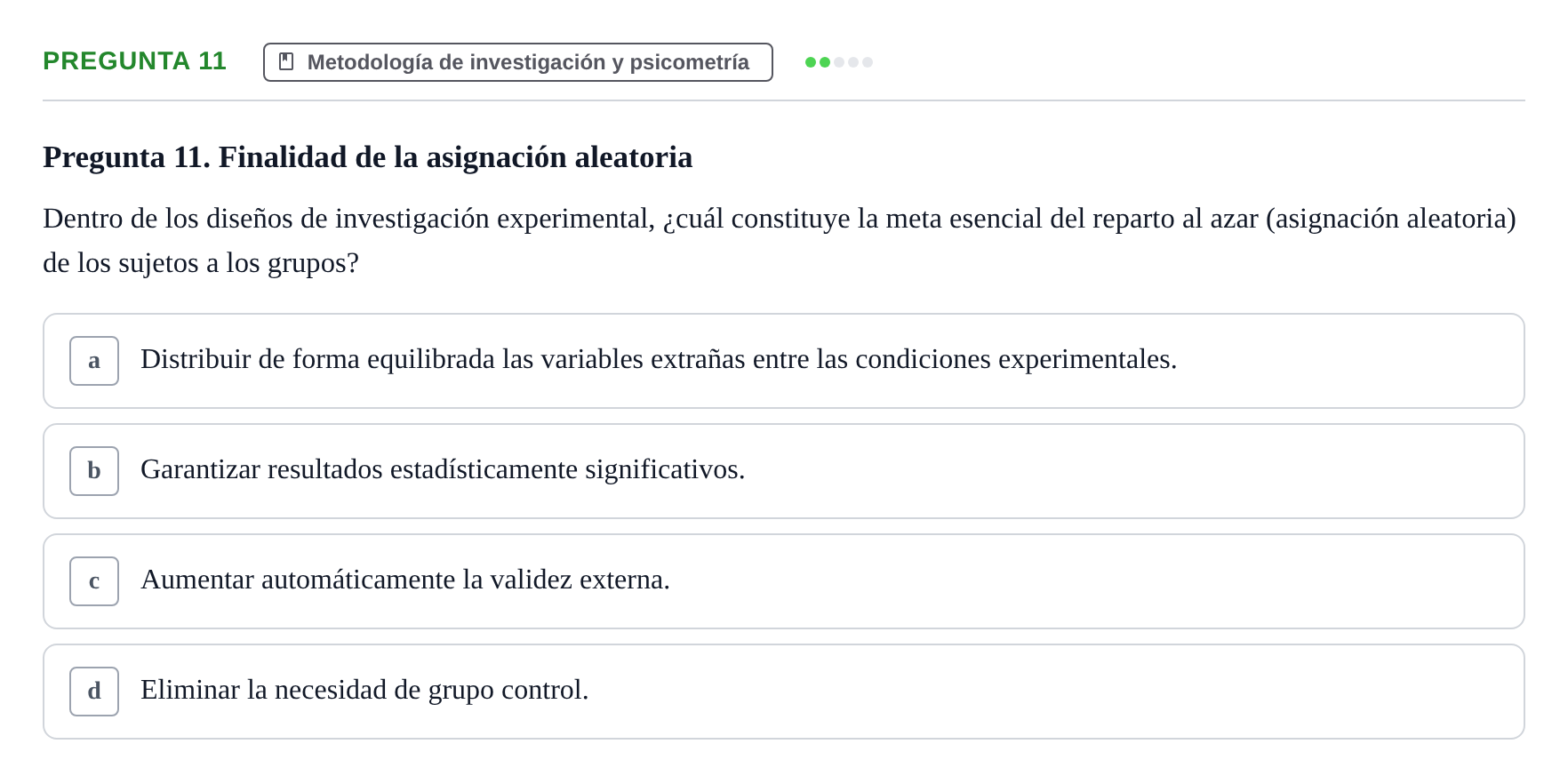 Enunciado: Pregunta 11