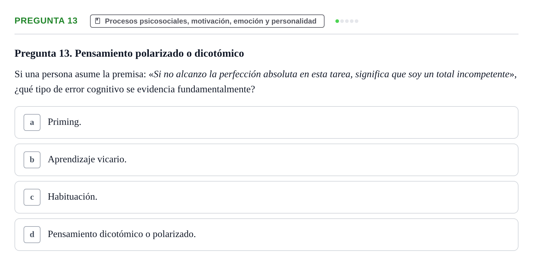 Enunciado: Pregunta 13