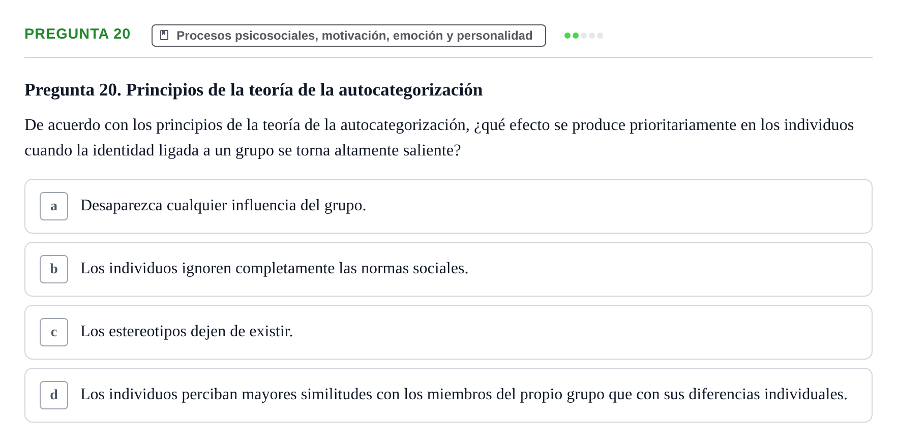 Enunciado: Pregunta 20