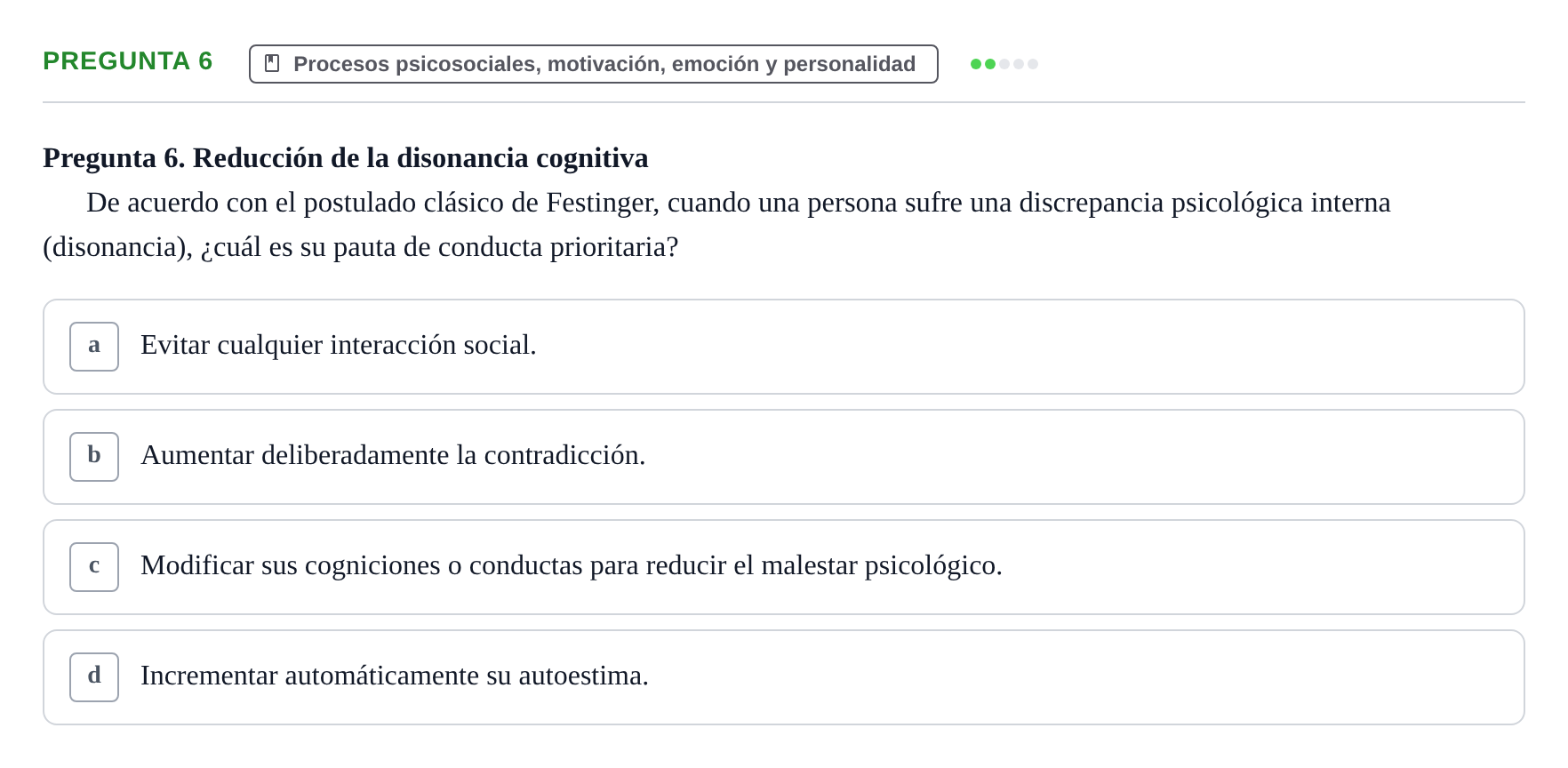 Enunciado: Pregunta 6