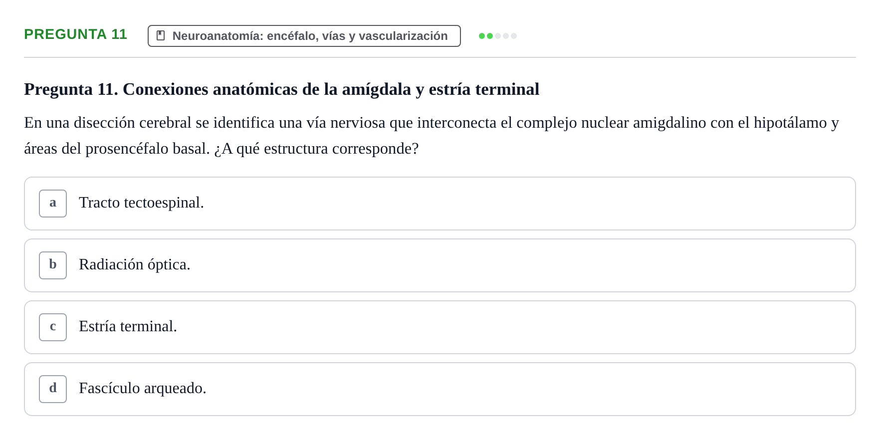 Enunciado: Pregunta 11