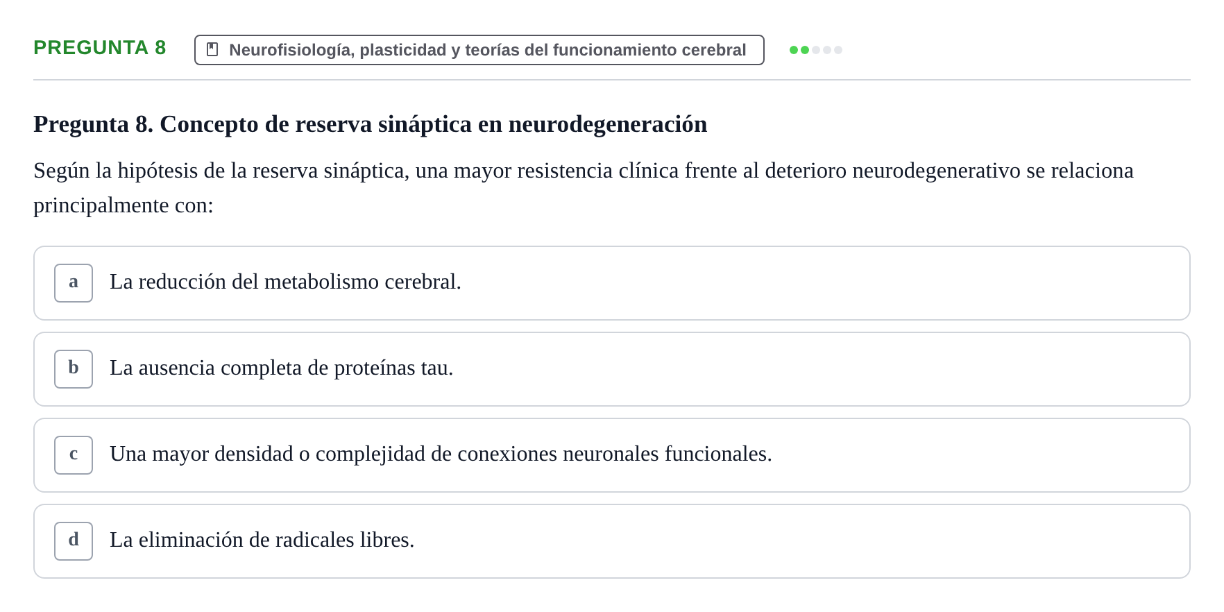 Enunciado: Pregunta 8
