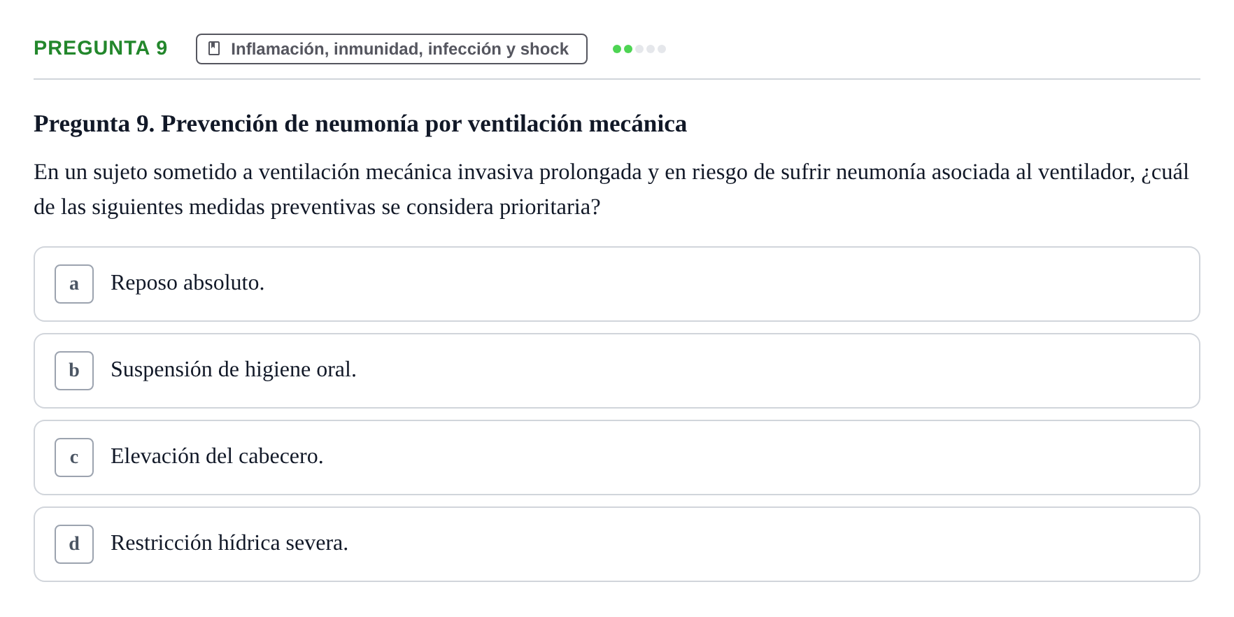 Enunciado: Pregunta 9