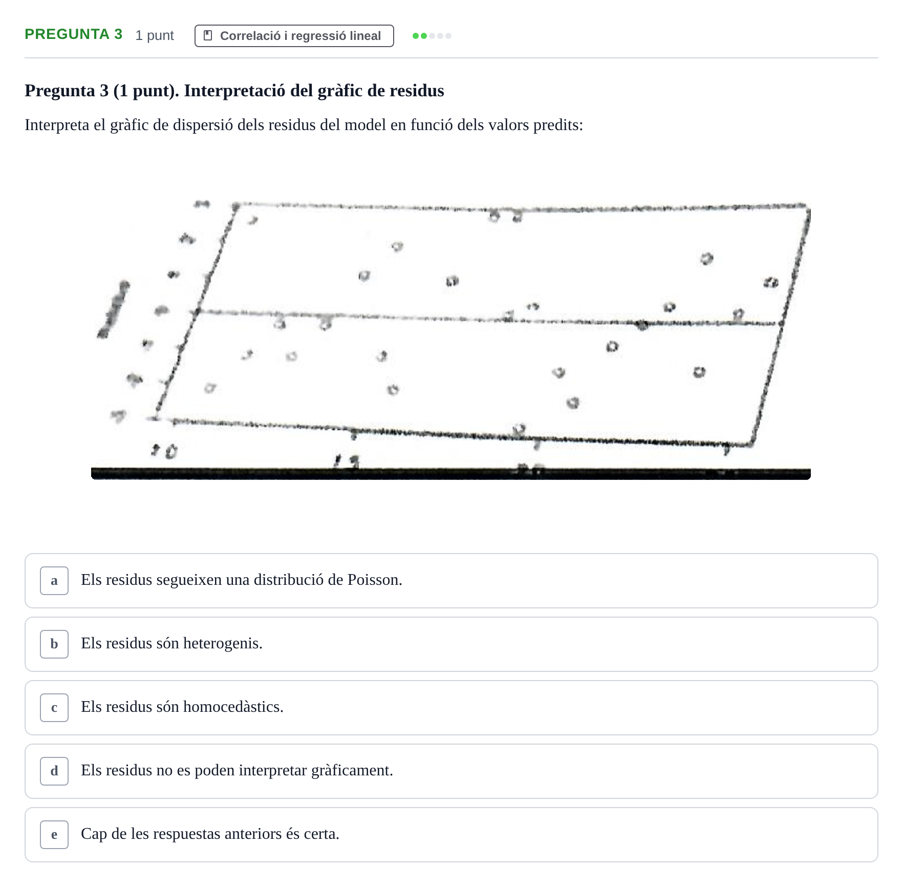 Enunciado: Pregunta 3 · Bioestadística URV 2019