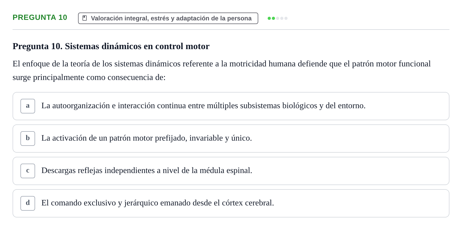 Enunciado: Pregunta 10