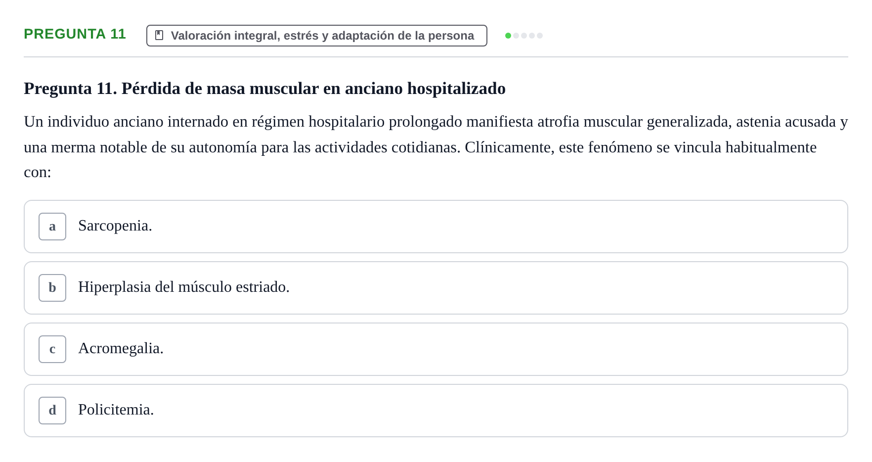 Enunciado: Pregunta 11