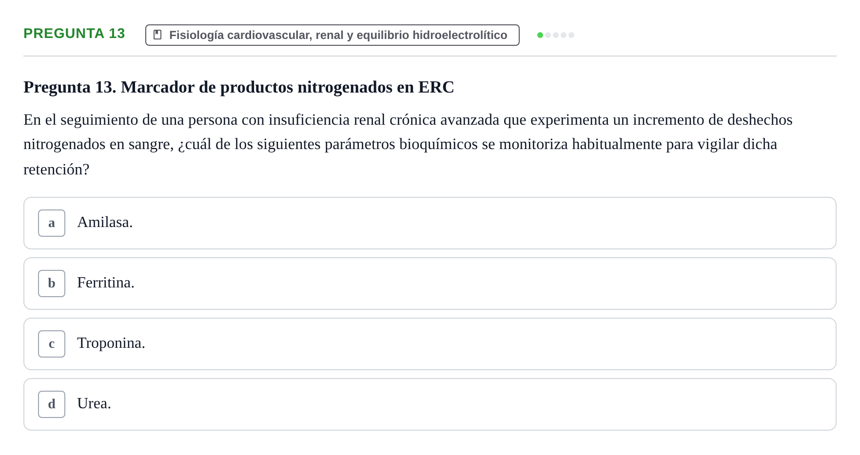 Enunciado: Pregunta 13