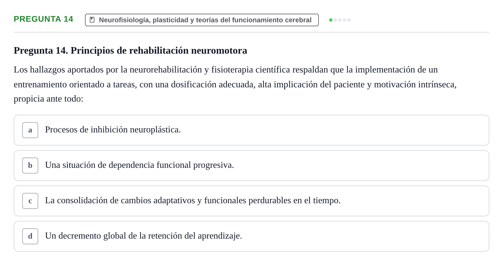 Enunciado: Pregunta 14