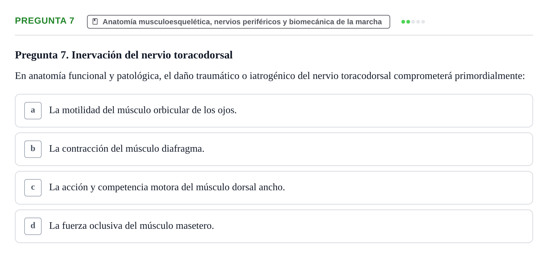 Enunciado: Pregunta 7