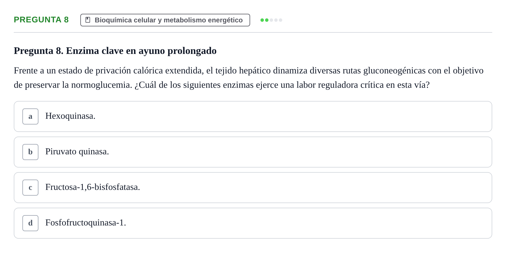 Enunciado: Pregunta 8