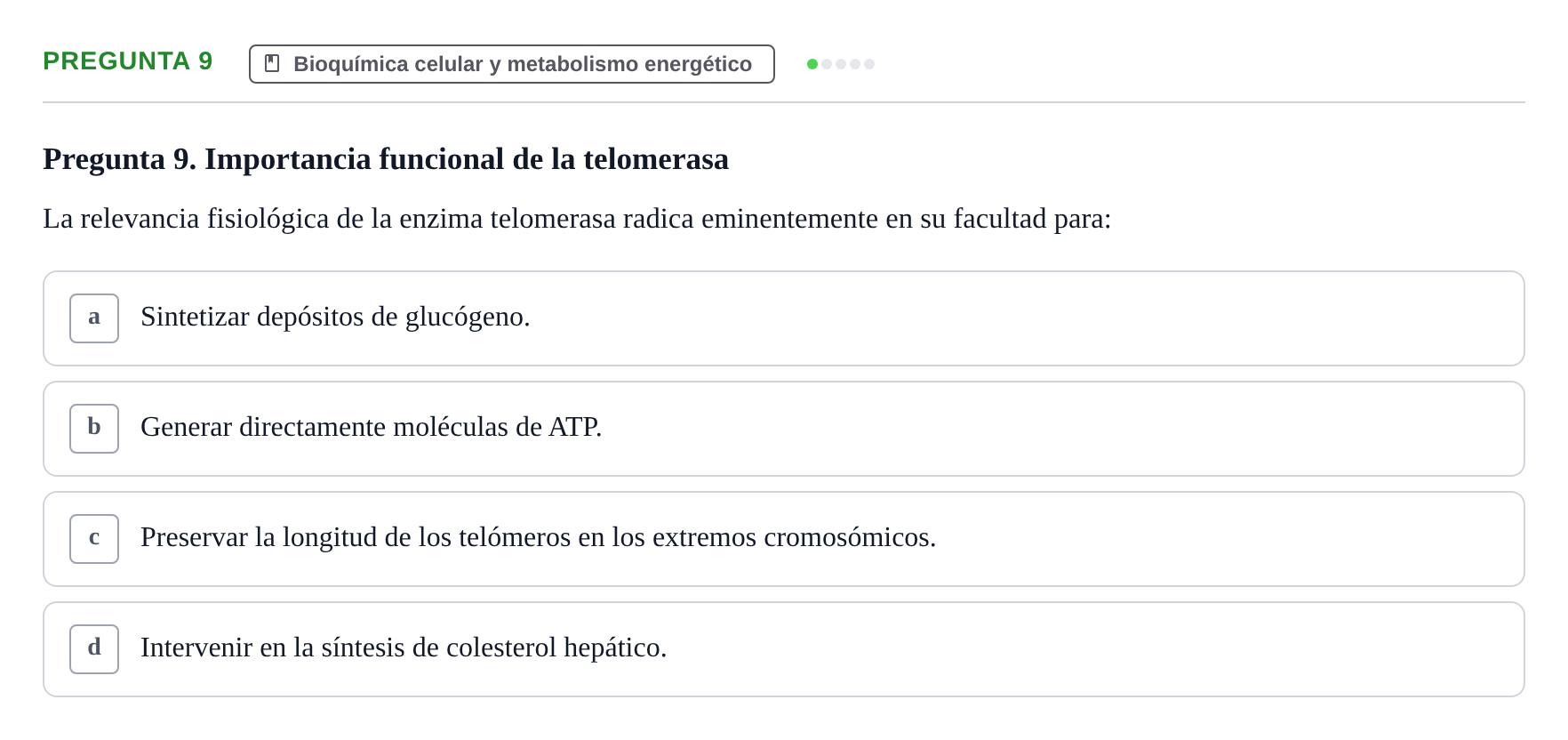 Enunciado: Pregunta 9