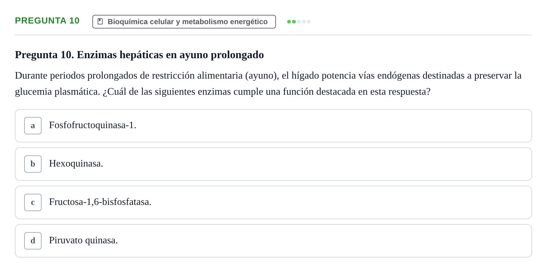 Enunciado: Pregunta 10