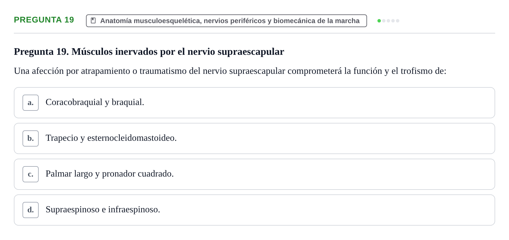 Enunciado: Pregunta 19