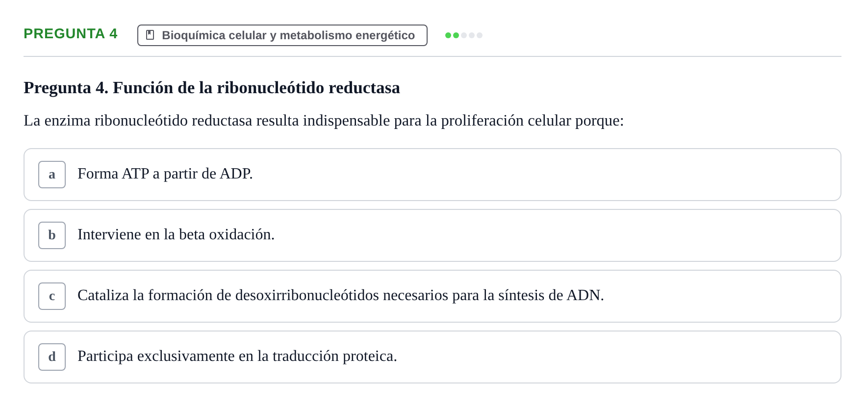 Enunciado: Pregunta 4