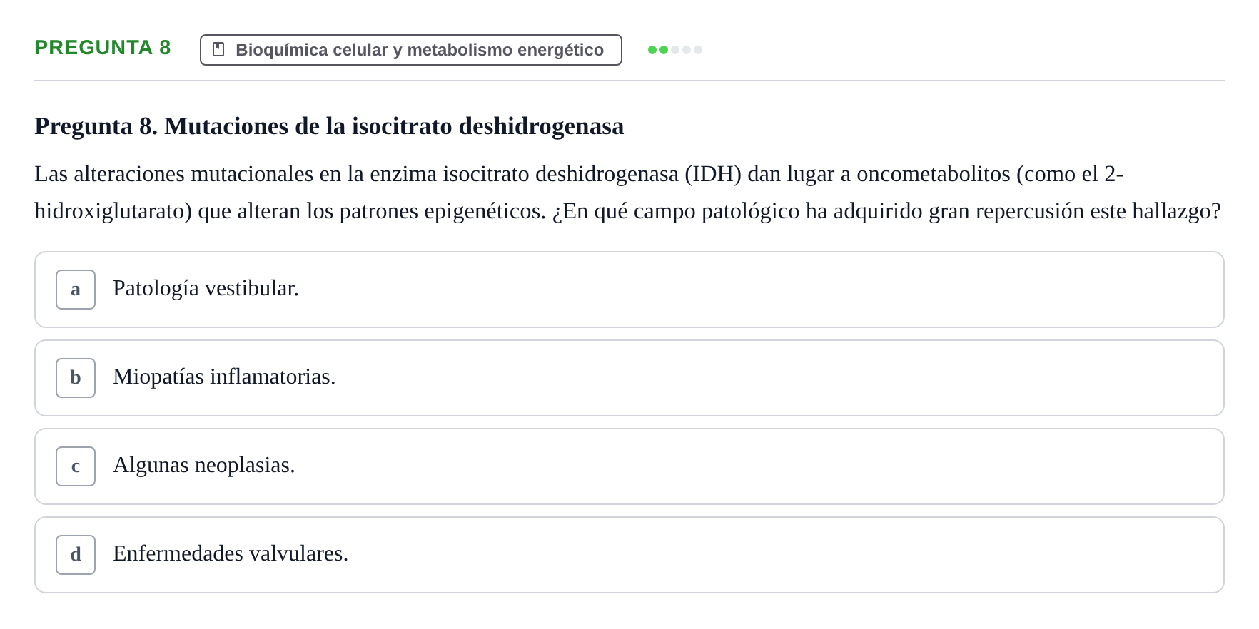 Enunciado: Pregunta 8
