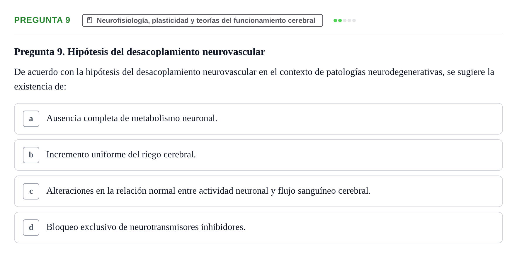 Enunciado: Pregunta 9