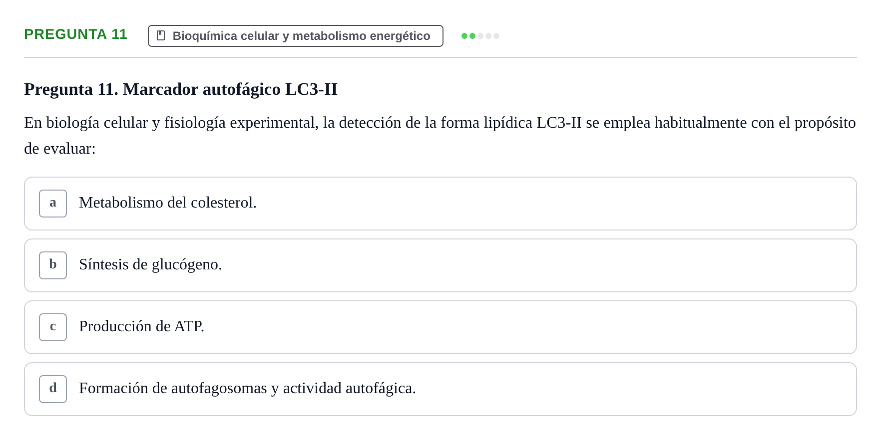 Enunciado: Pregunta 11