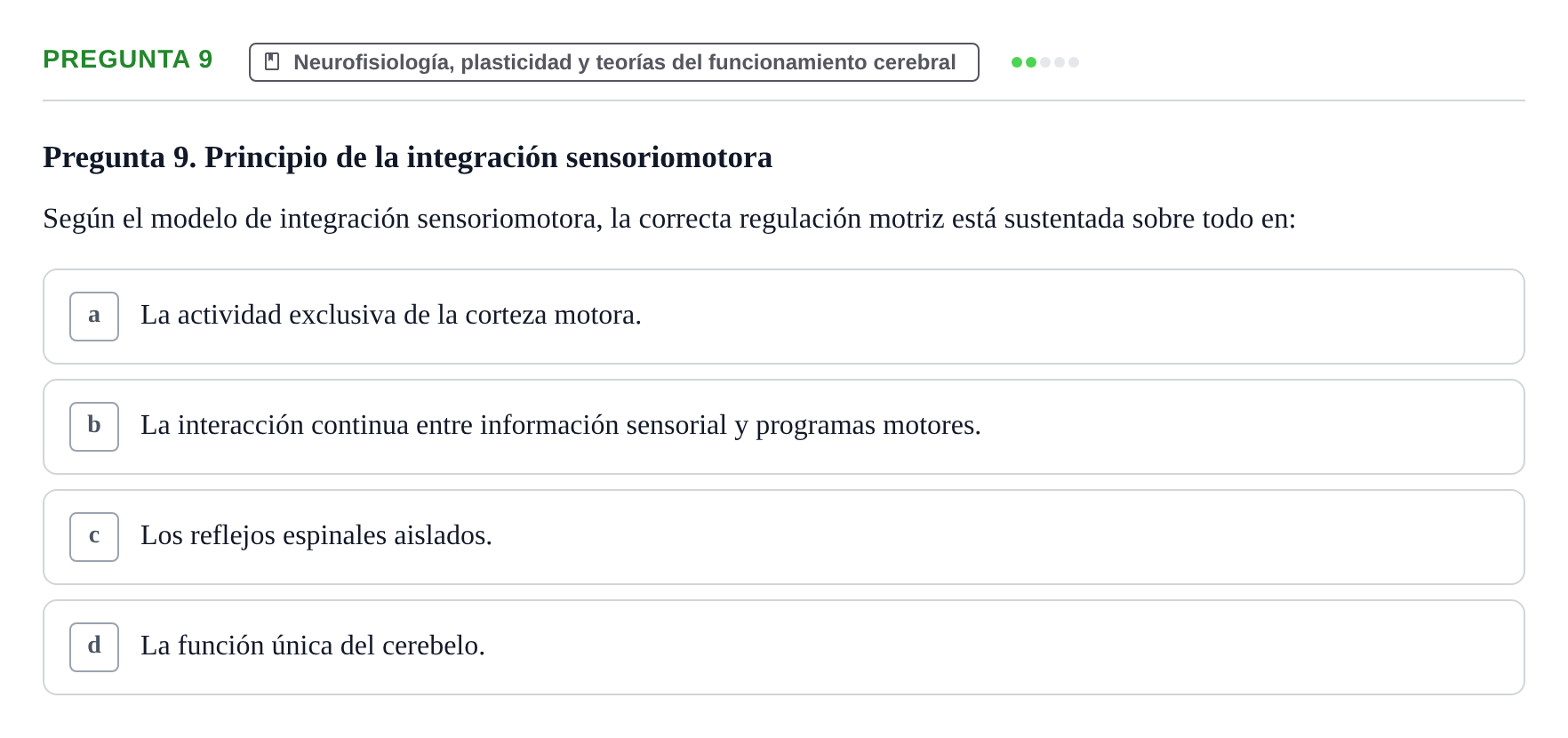 Enunciado: Pregunta 9