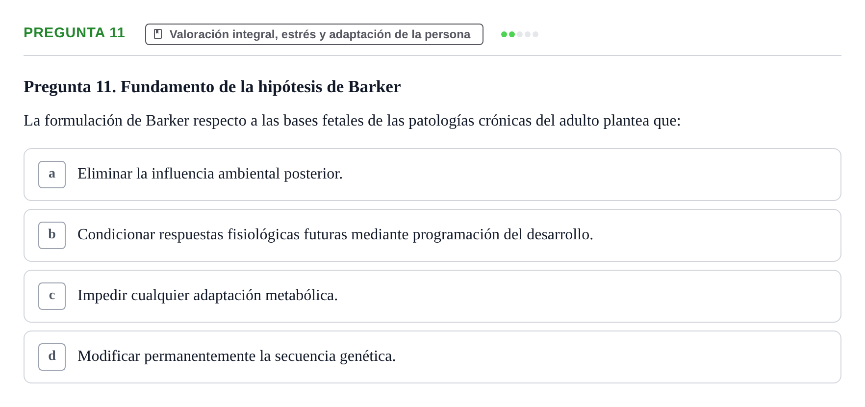 Enunciado: Pregunta 11