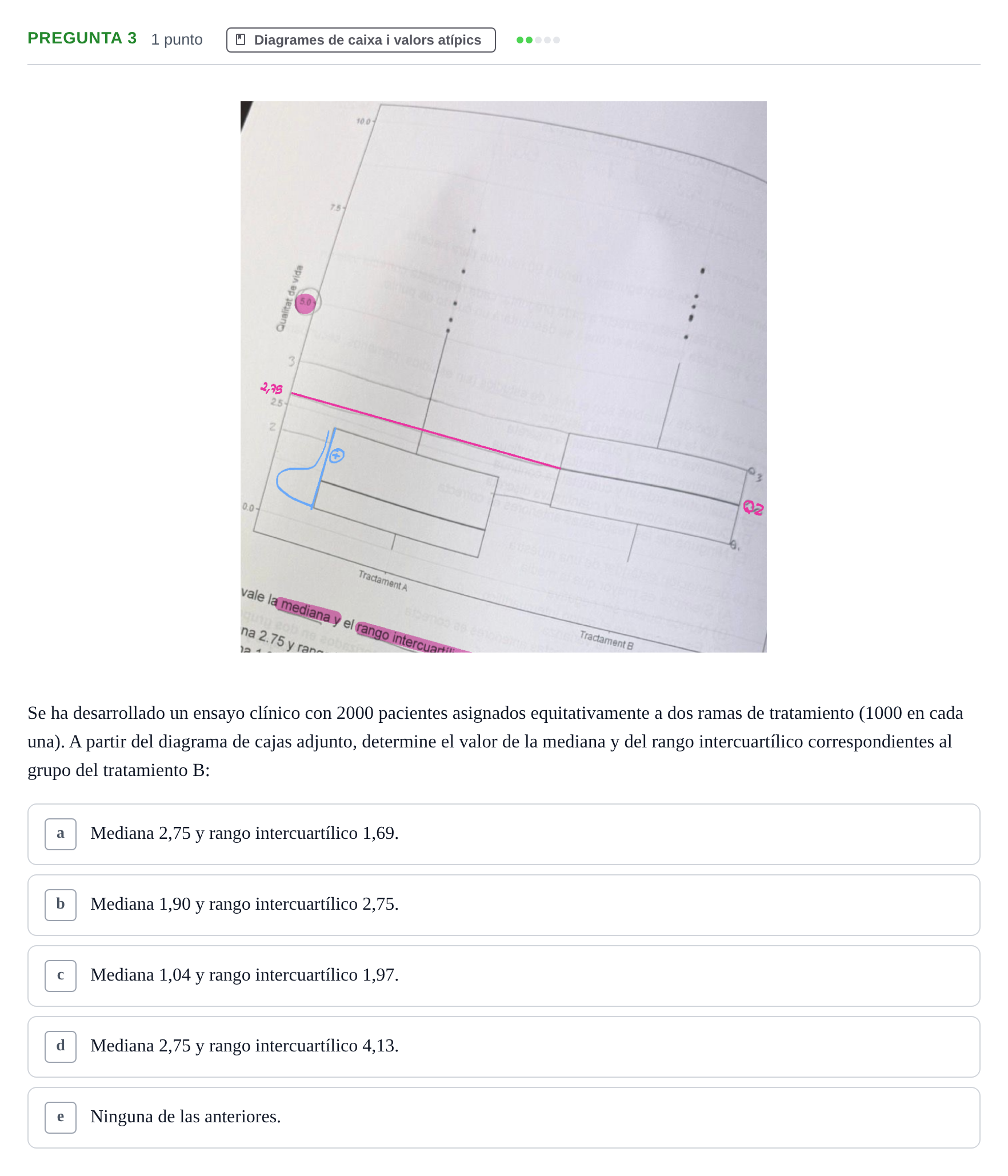 Enunciado: Pregunta 3 · Bioestadística URV 2025