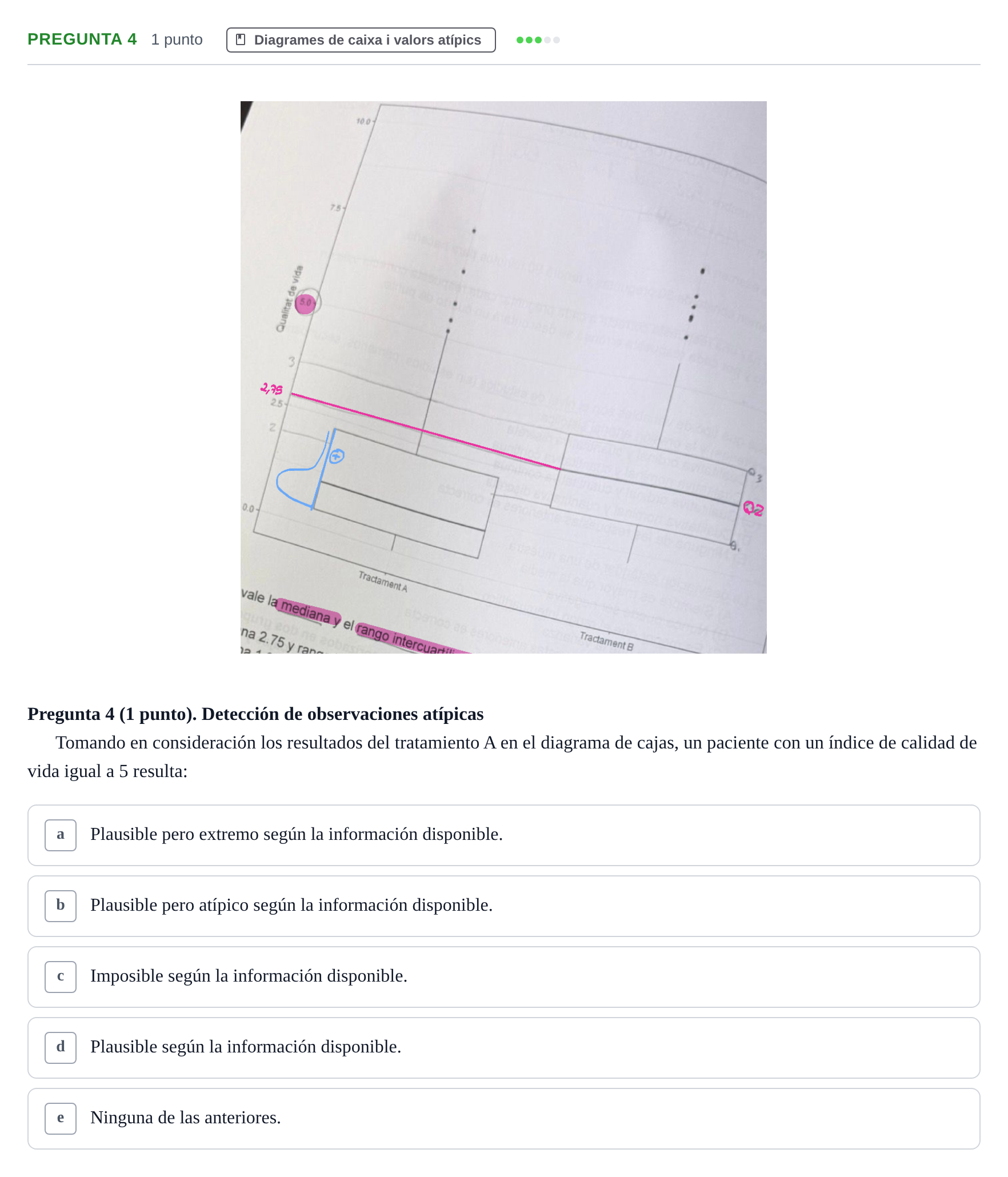 Enunciado: Pregunta 4 · Bioestadística URV 2025