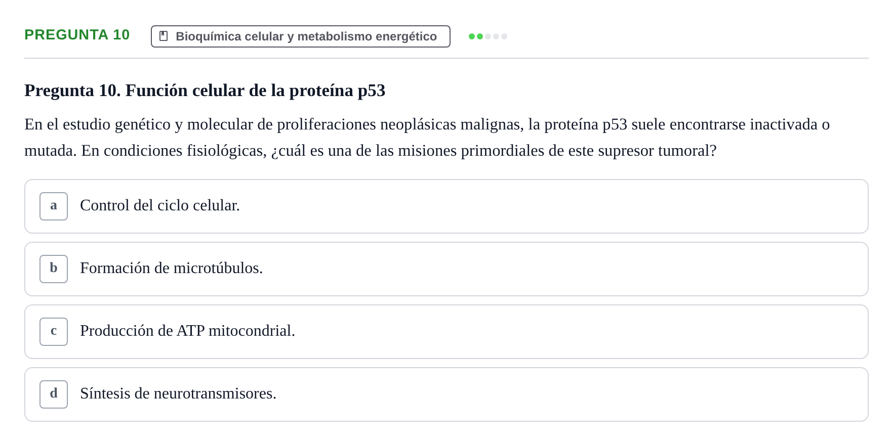 Enunciado: Pregunta 10