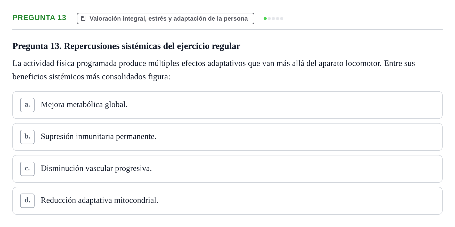 Enunciado: Pregunta 13