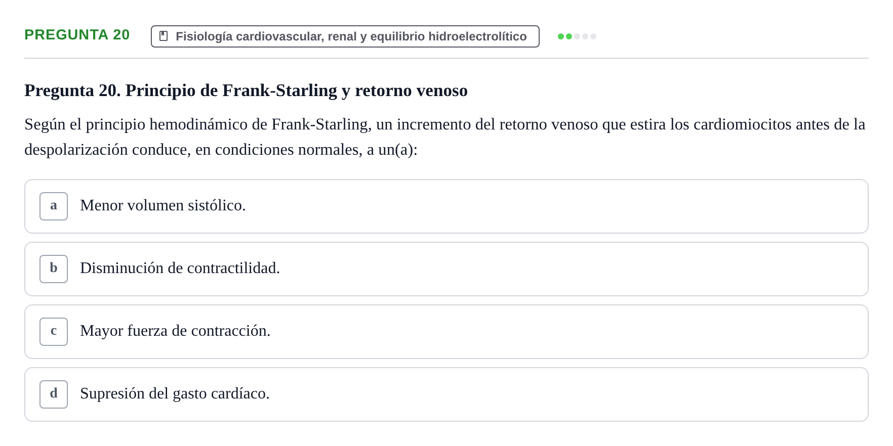 Enunciado: Pregunta 20