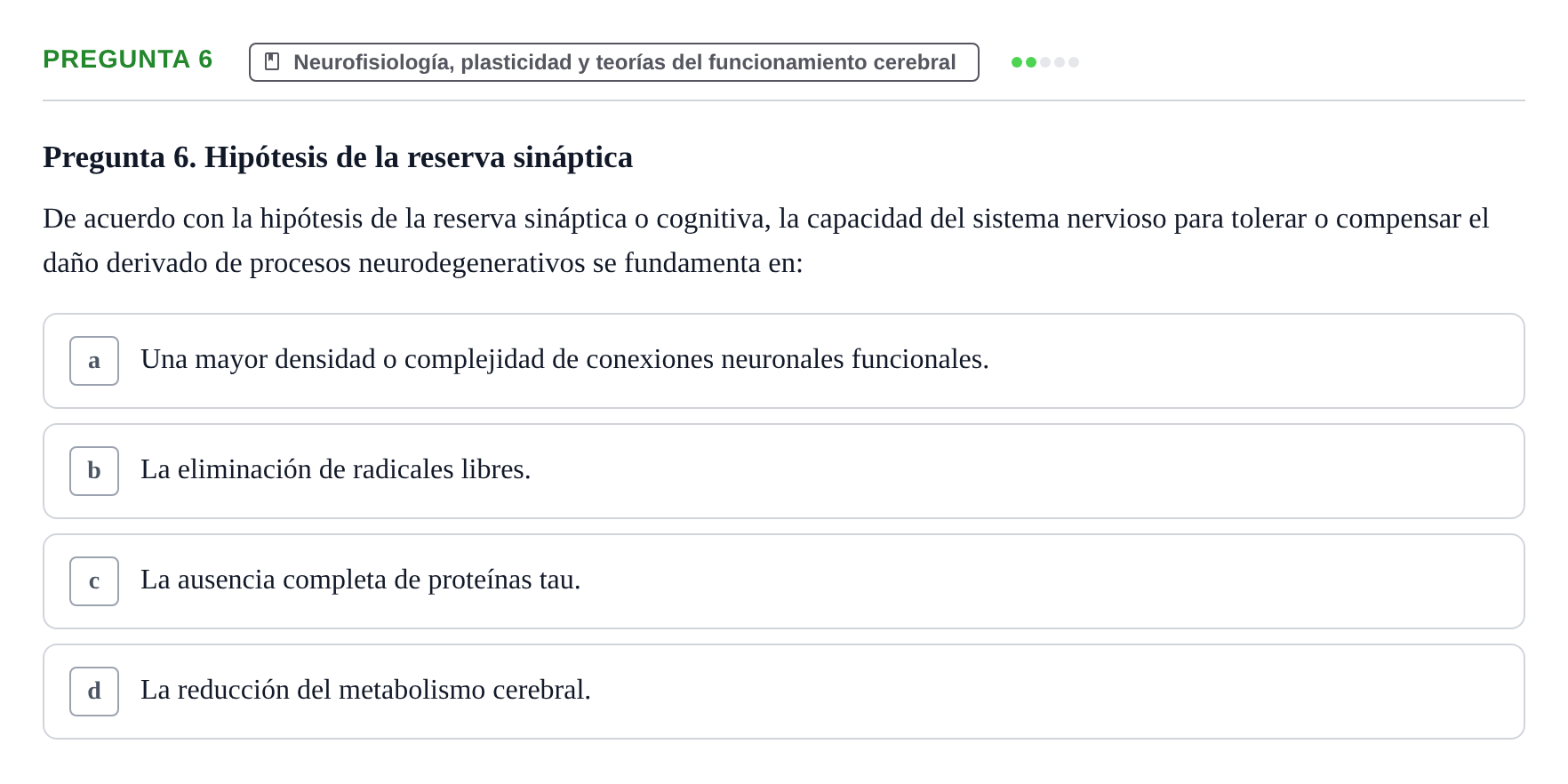 Enunciado: Pregunta 6