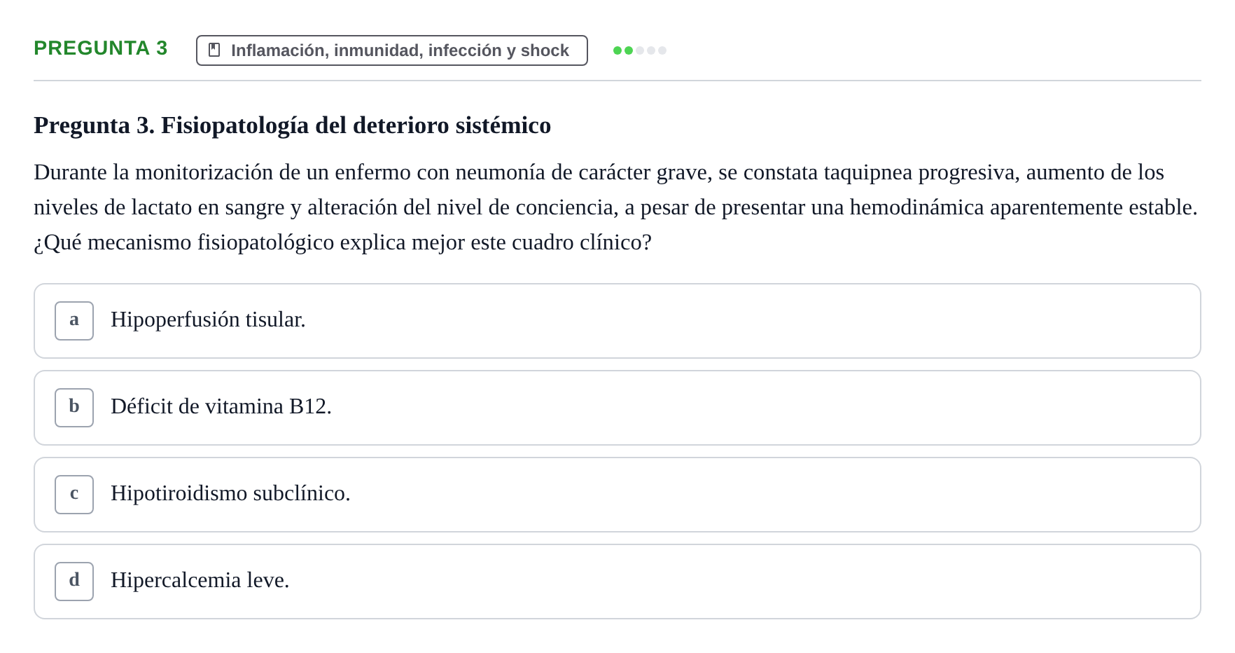 Enunciado: Pregunta 3