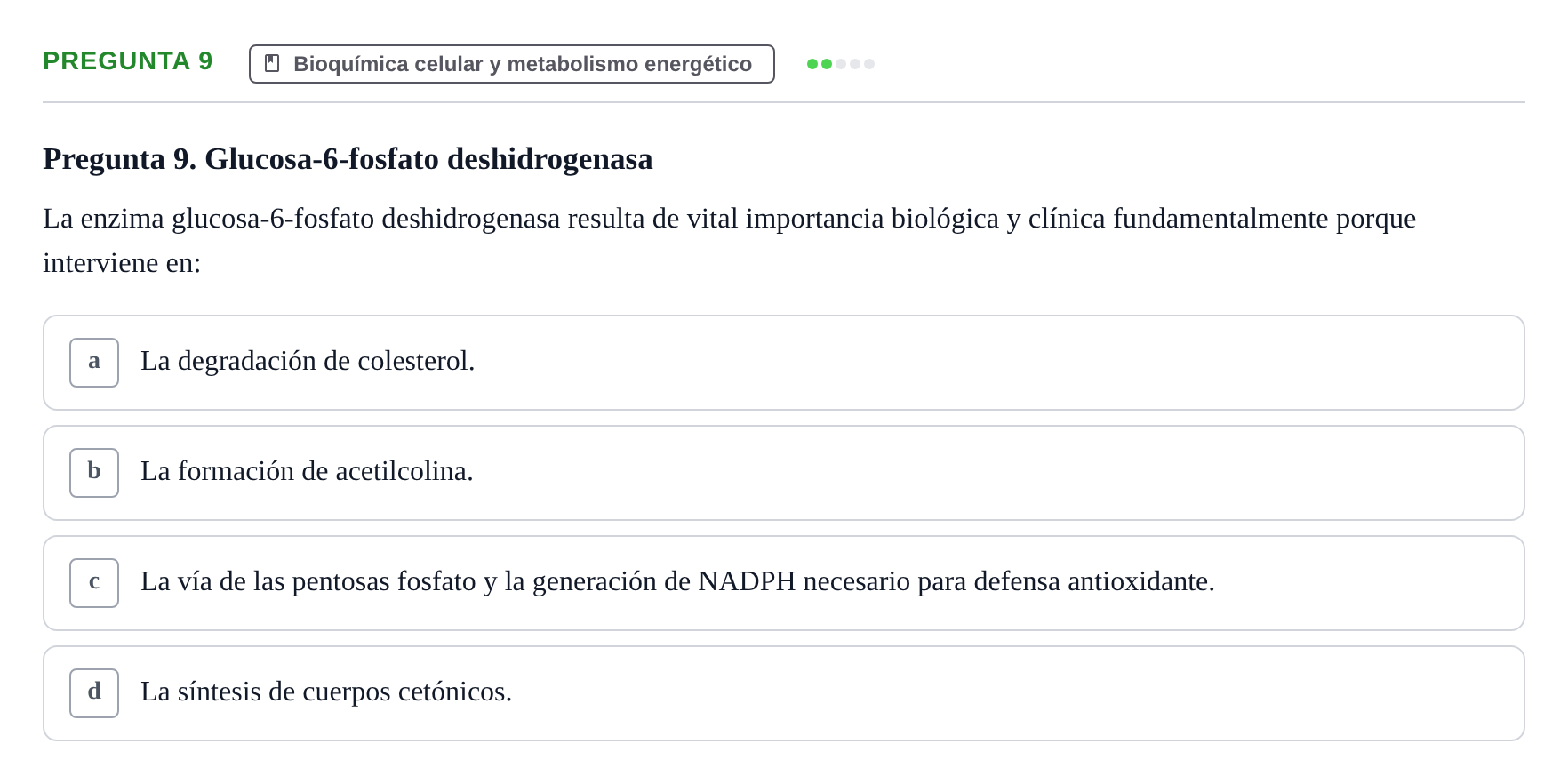Enunciado: Pregunta 9