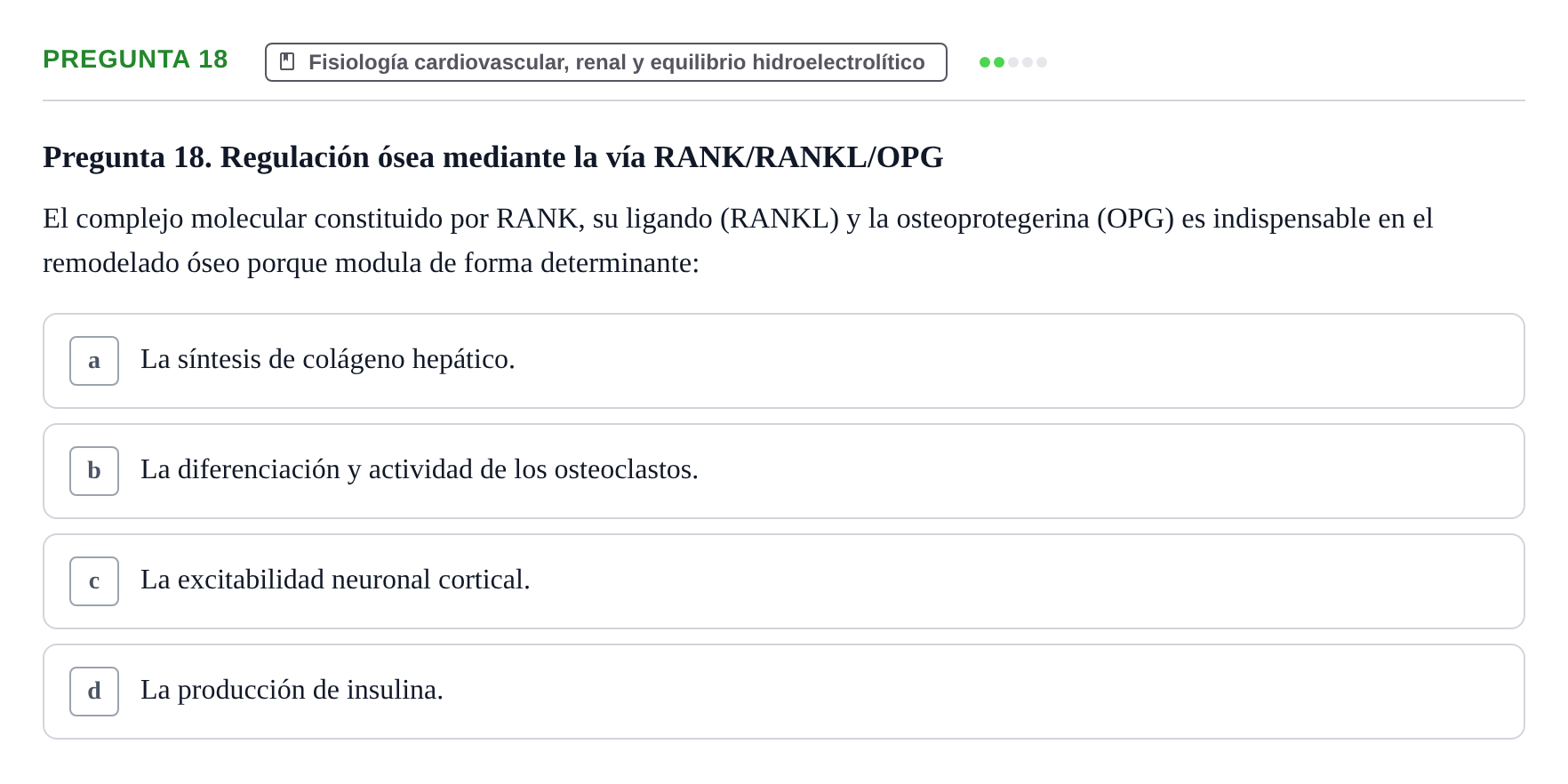 Enunciado: Pregunta 18