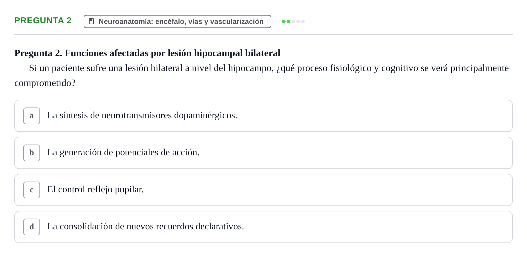 Enunciado: Pregunta 2