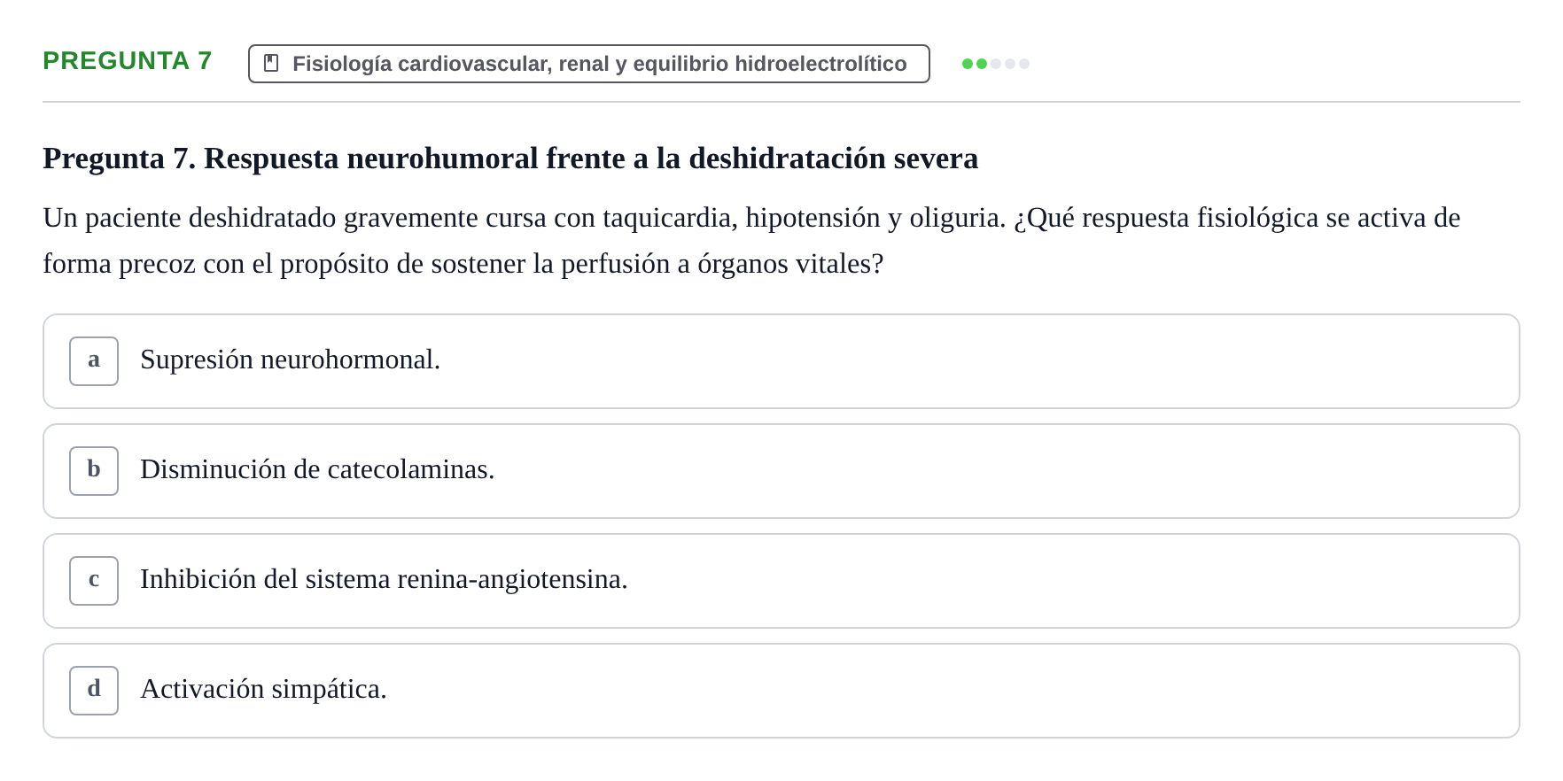 Enunciado: Pregunta 7