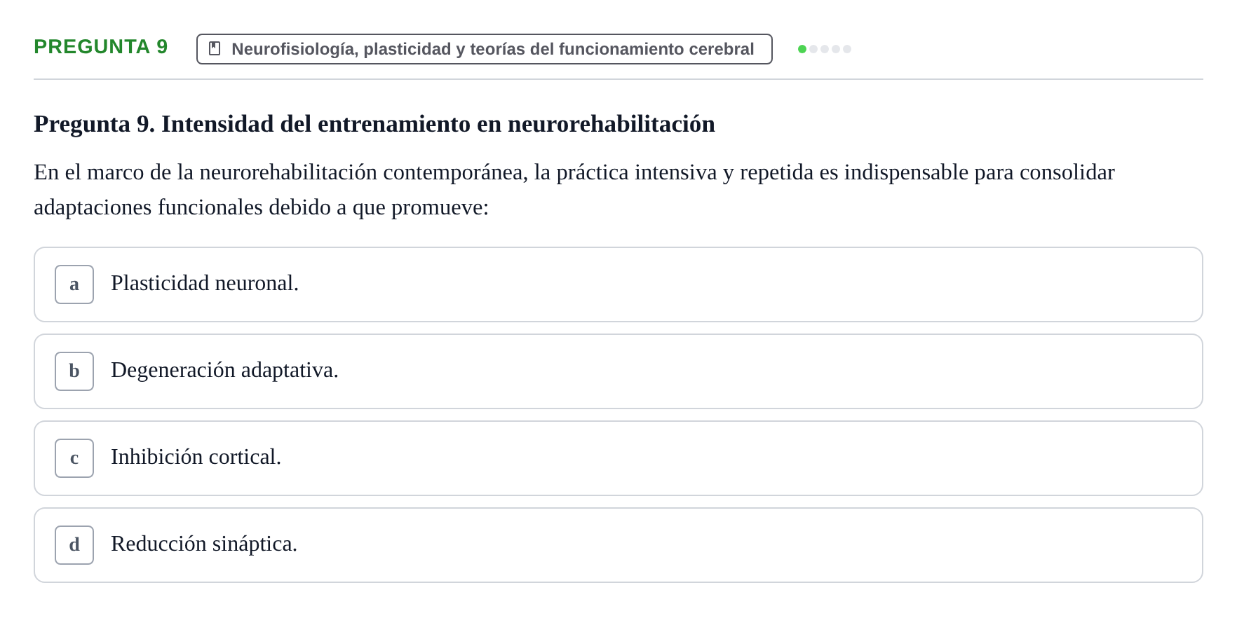 Enunciado: Pregunta 9