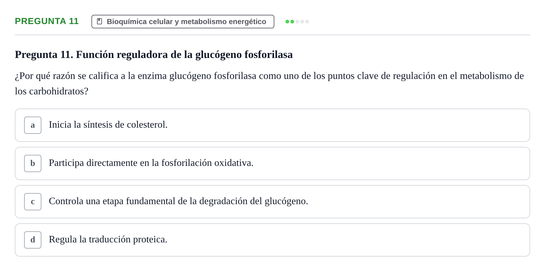 Enunciado: Pregunta 11