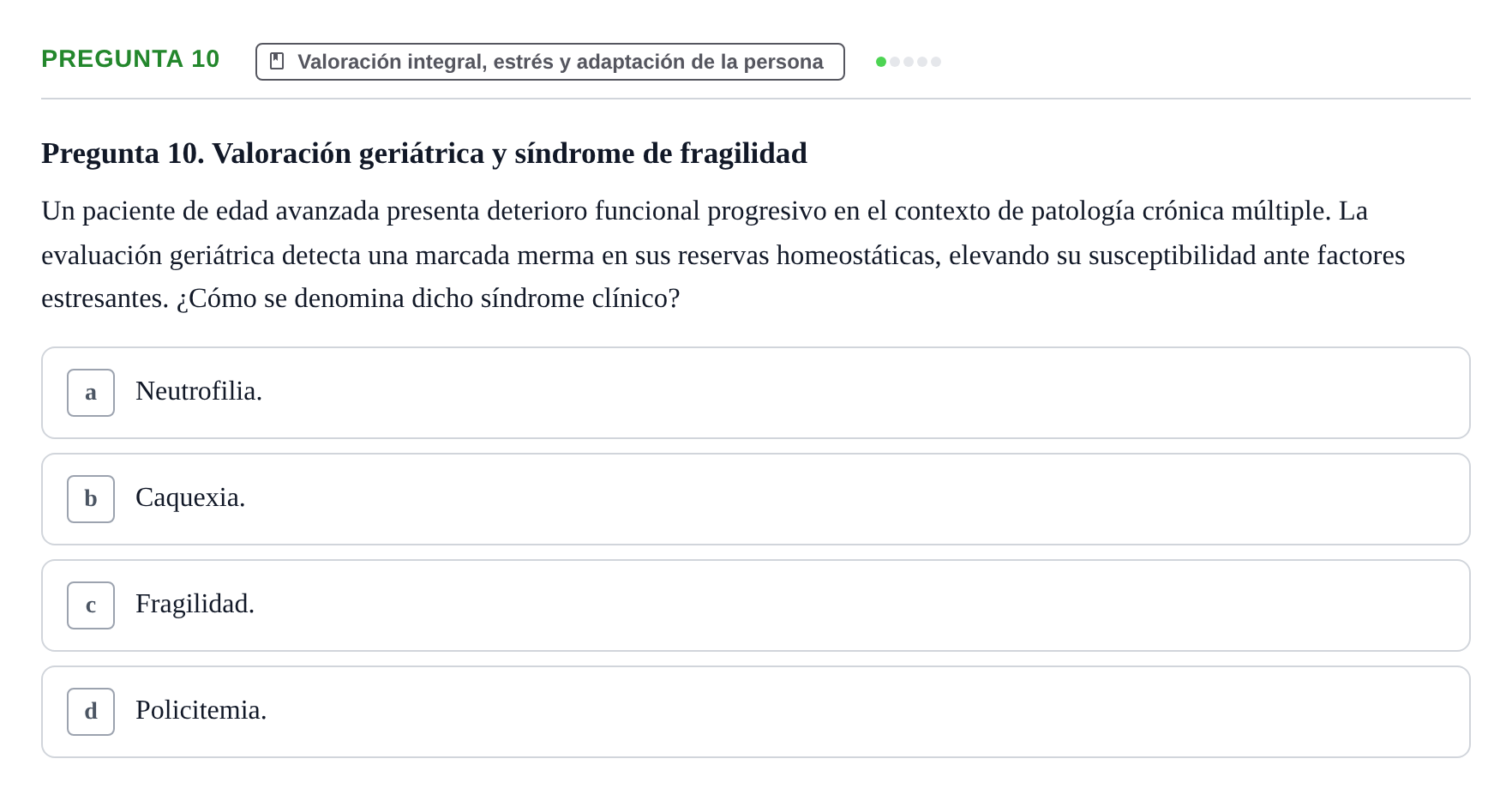 Enunciado: Pregunta 10