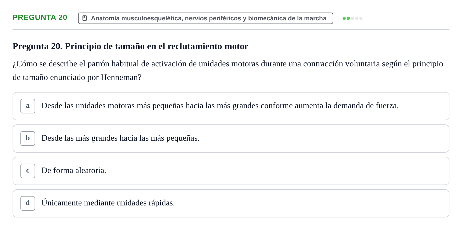 Enunciado: Pregunta 20