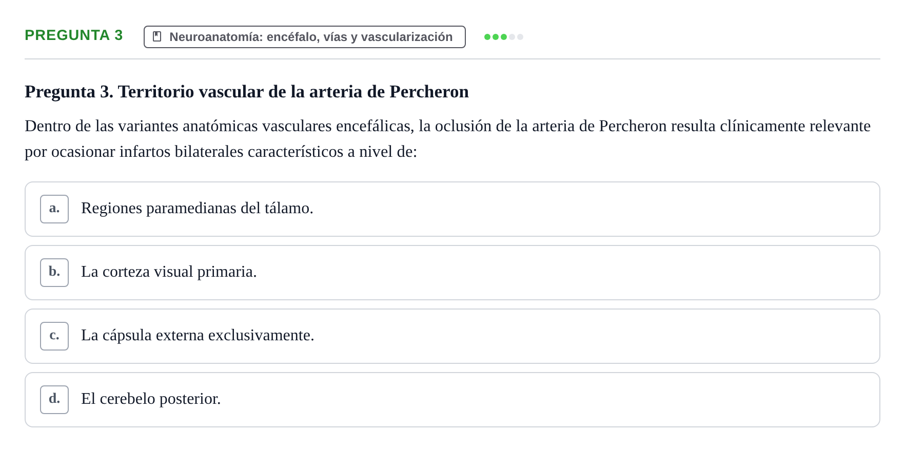 Enunciado: Pregunta 3