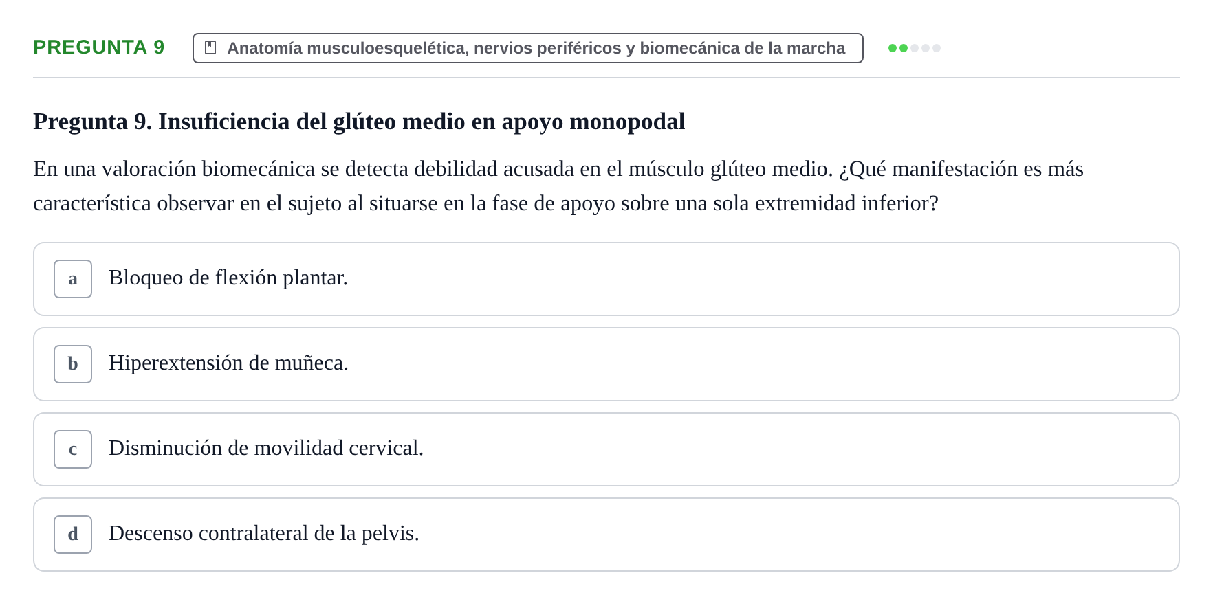 Enunciado: Pregunta 9