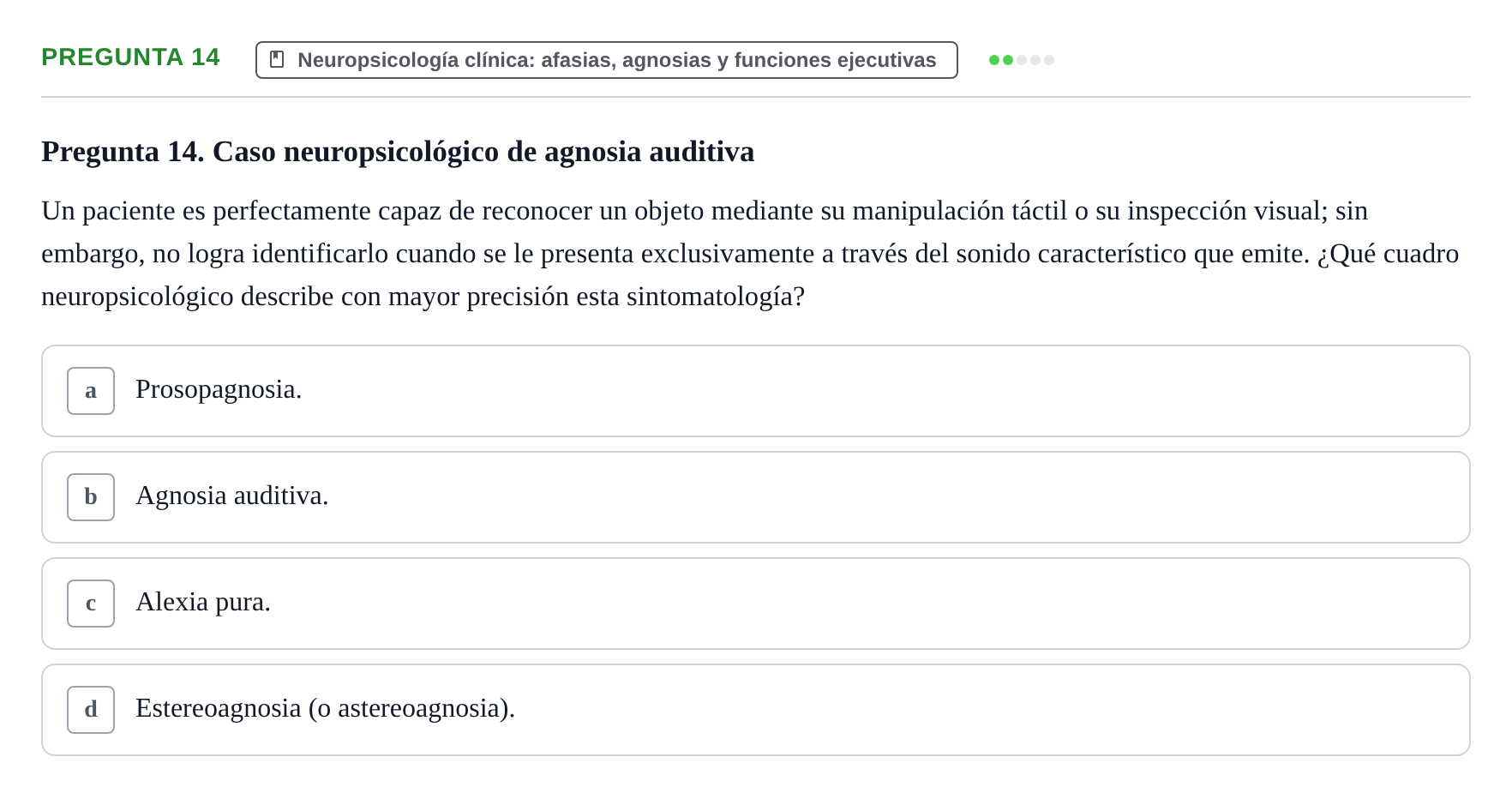 Enunciado: Pregunta 14