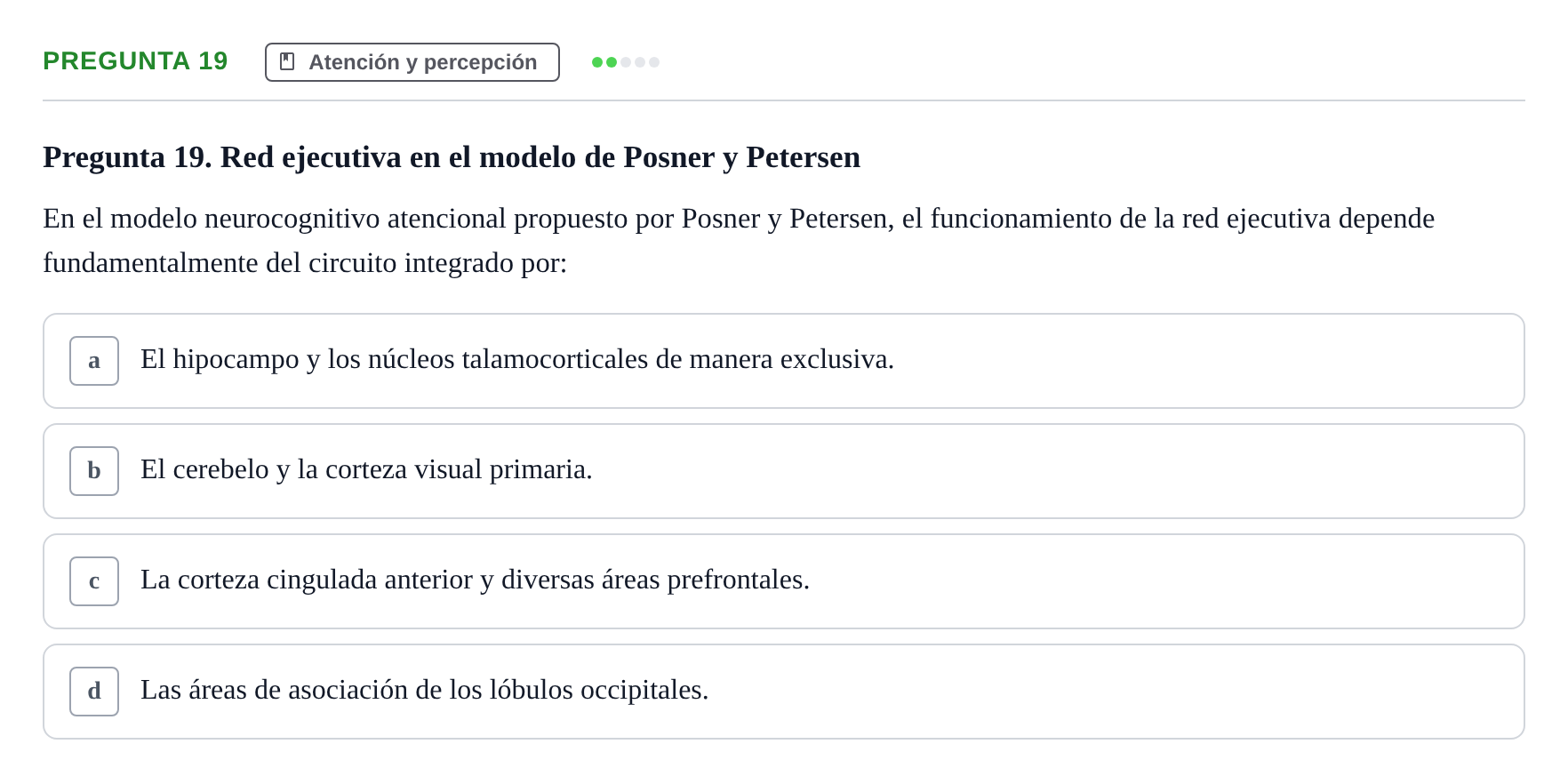 Enunciado: Pregunta 19