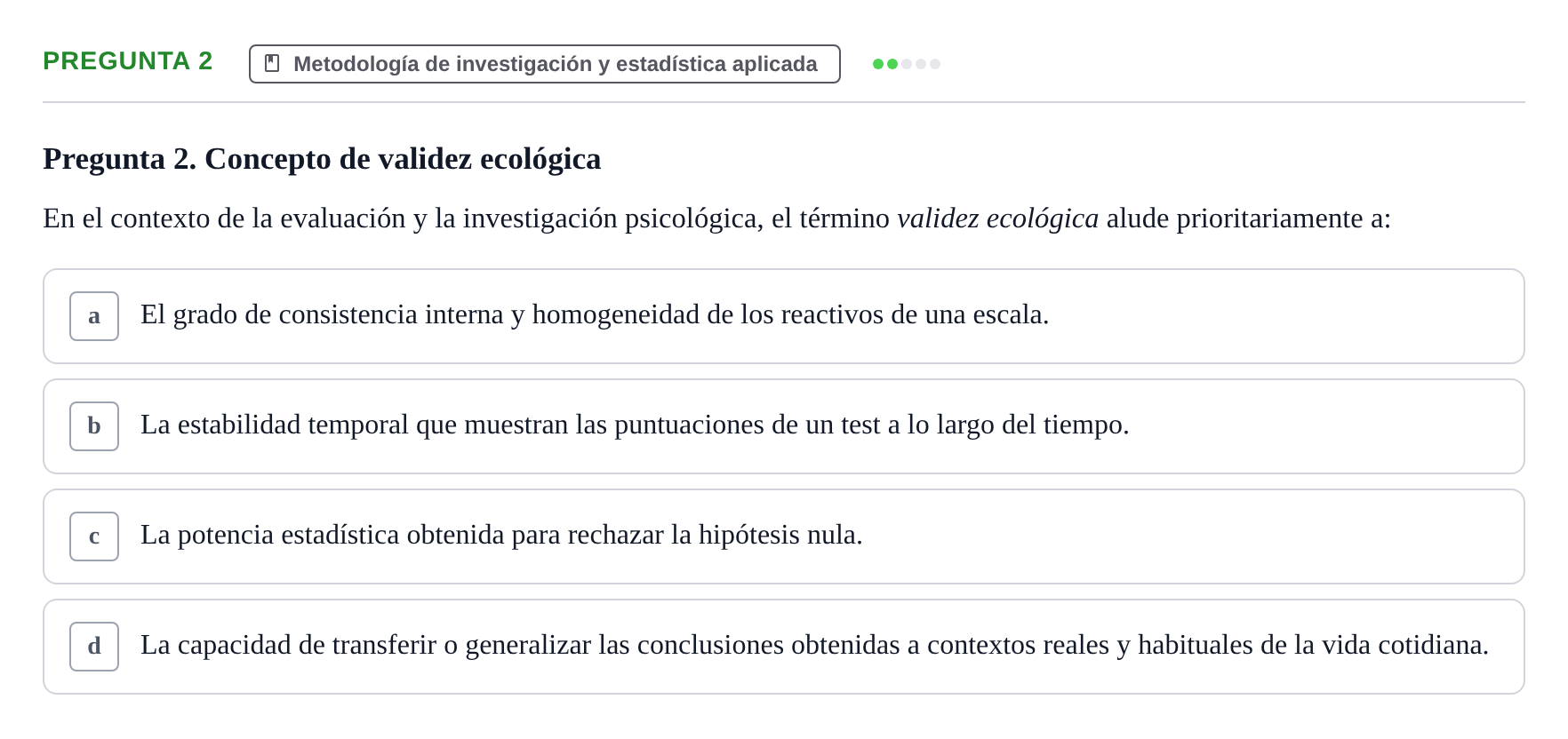 Enunciado: Pregunta 2