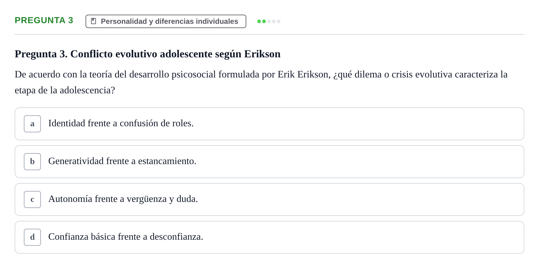 Enunciado: Pregunta 3
