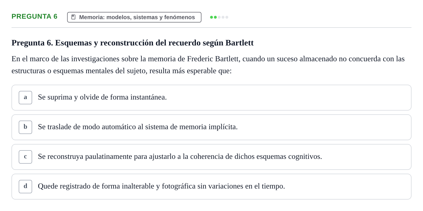 Enunciado: Pregunta 6