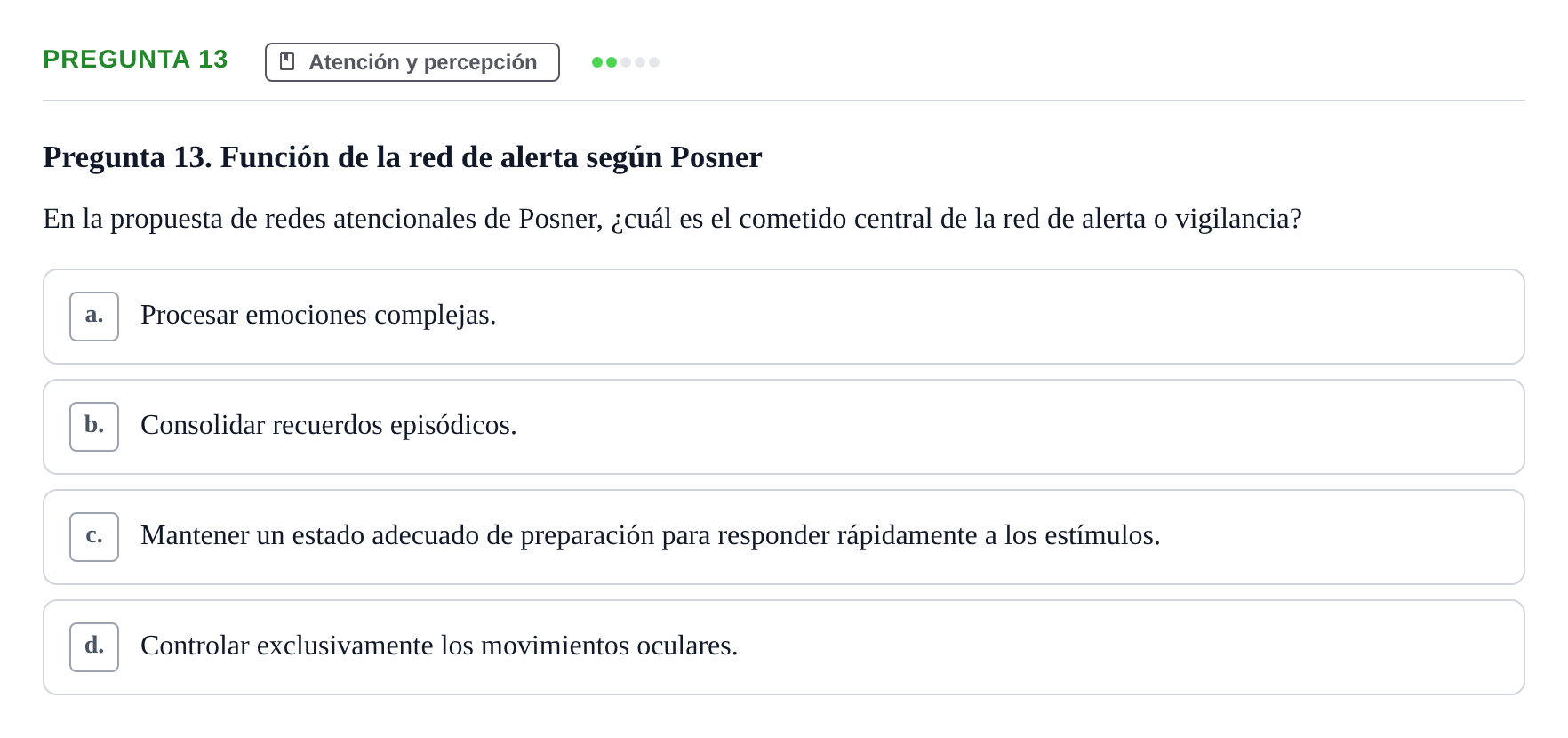 Enunciado: Pregunta 13