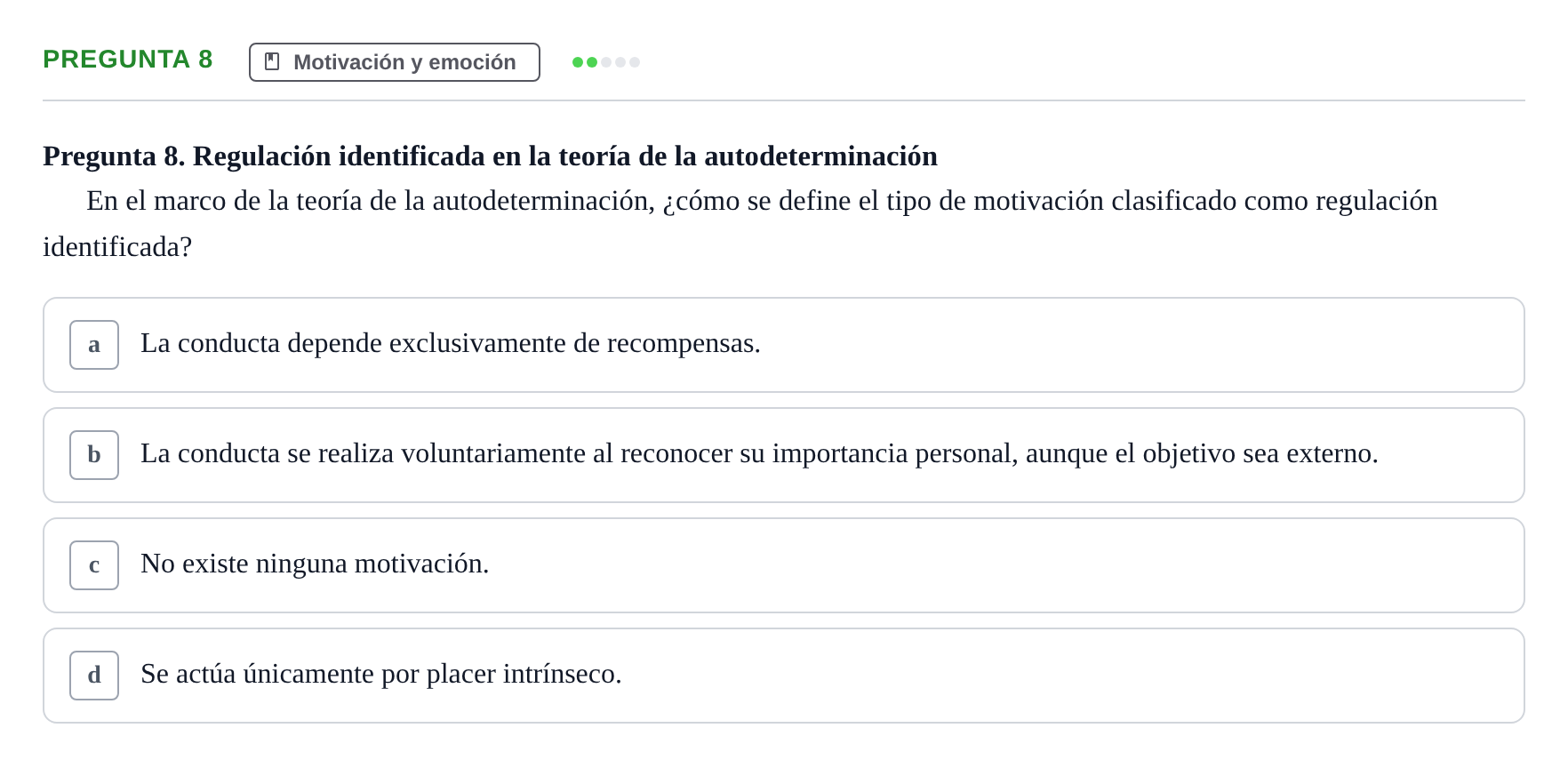 Enunciado: Pregunta 8