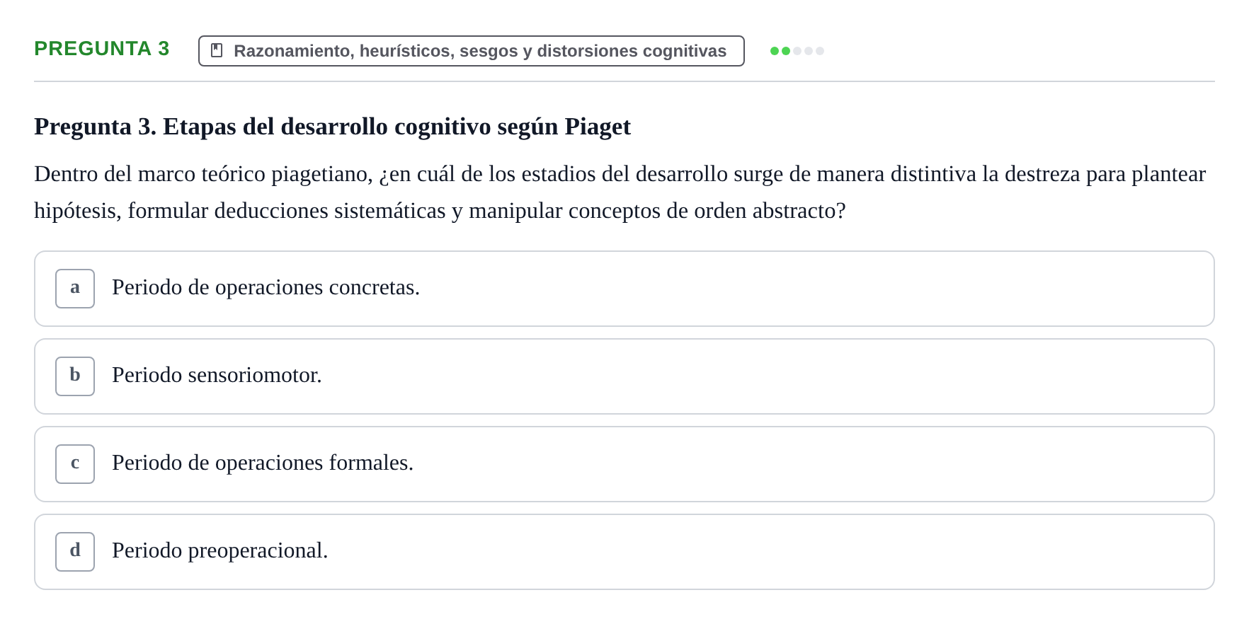 Enunciado: Pregunta 3