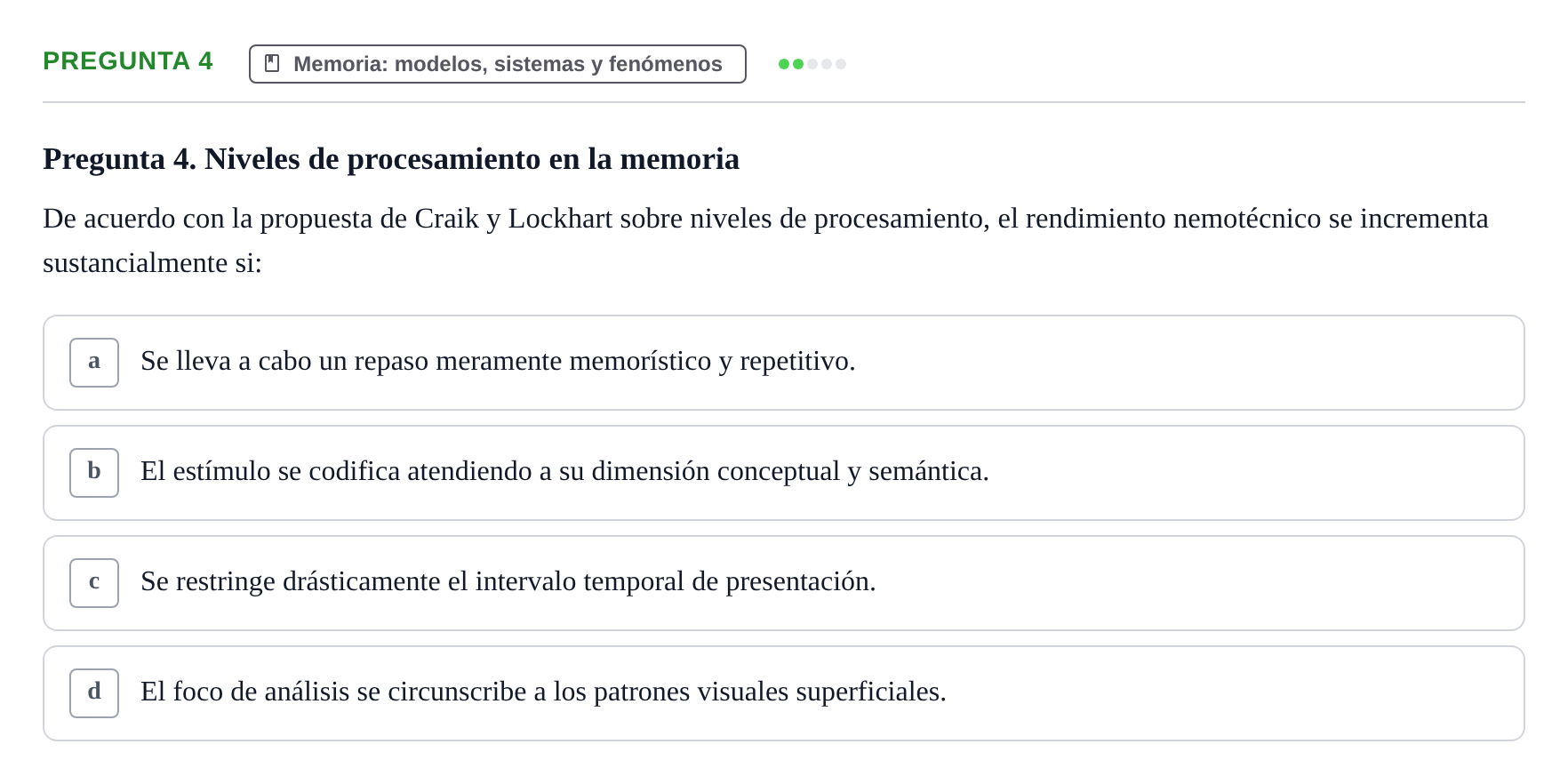 Enunciado: Pregunta 4
